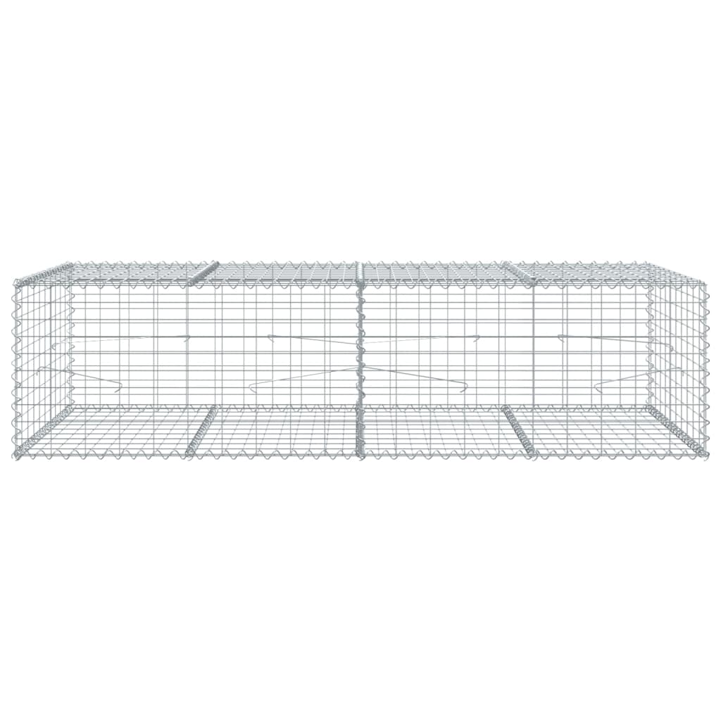 Vidaxx gabion 200x100x50 cm galvaniseret jern sølvfarvet