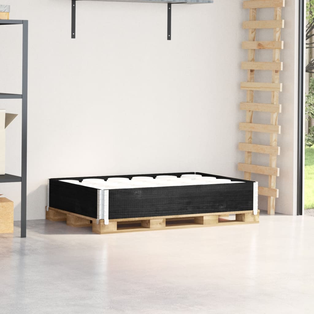Vidaxx palle overkant 120x80 cm massiv fyrretræ sort