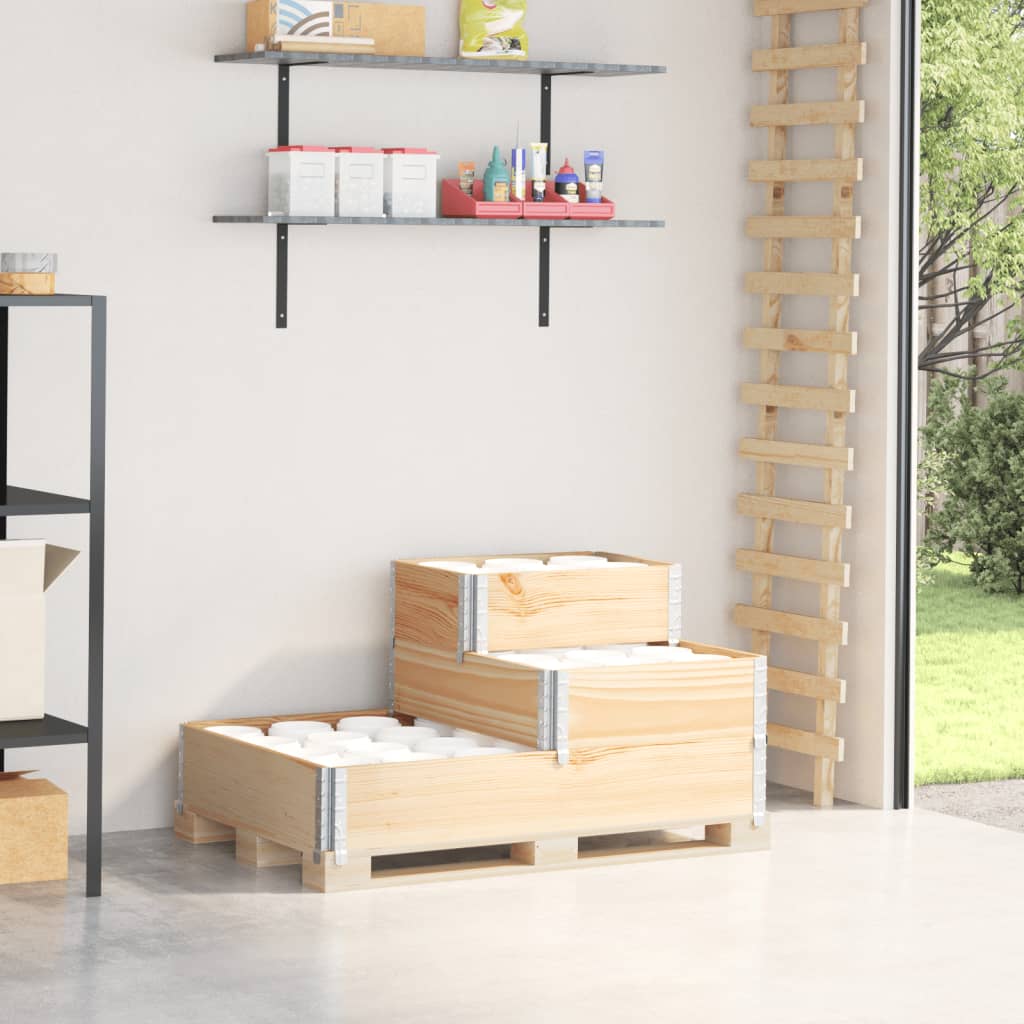 Vidaxx hævet plantekasse 3-lags 120x80 cm massivt fyrretræ