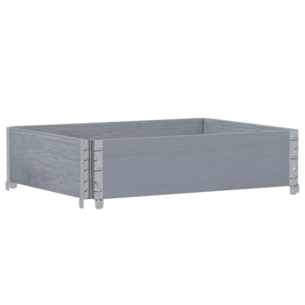 Vidaxx plantekasse 80x60 cm massiv fyrretræ grå