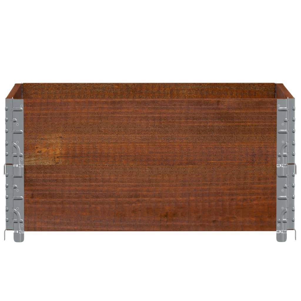 Vidaxx plantekasse 80x60 cm massiv fyrretræ brun