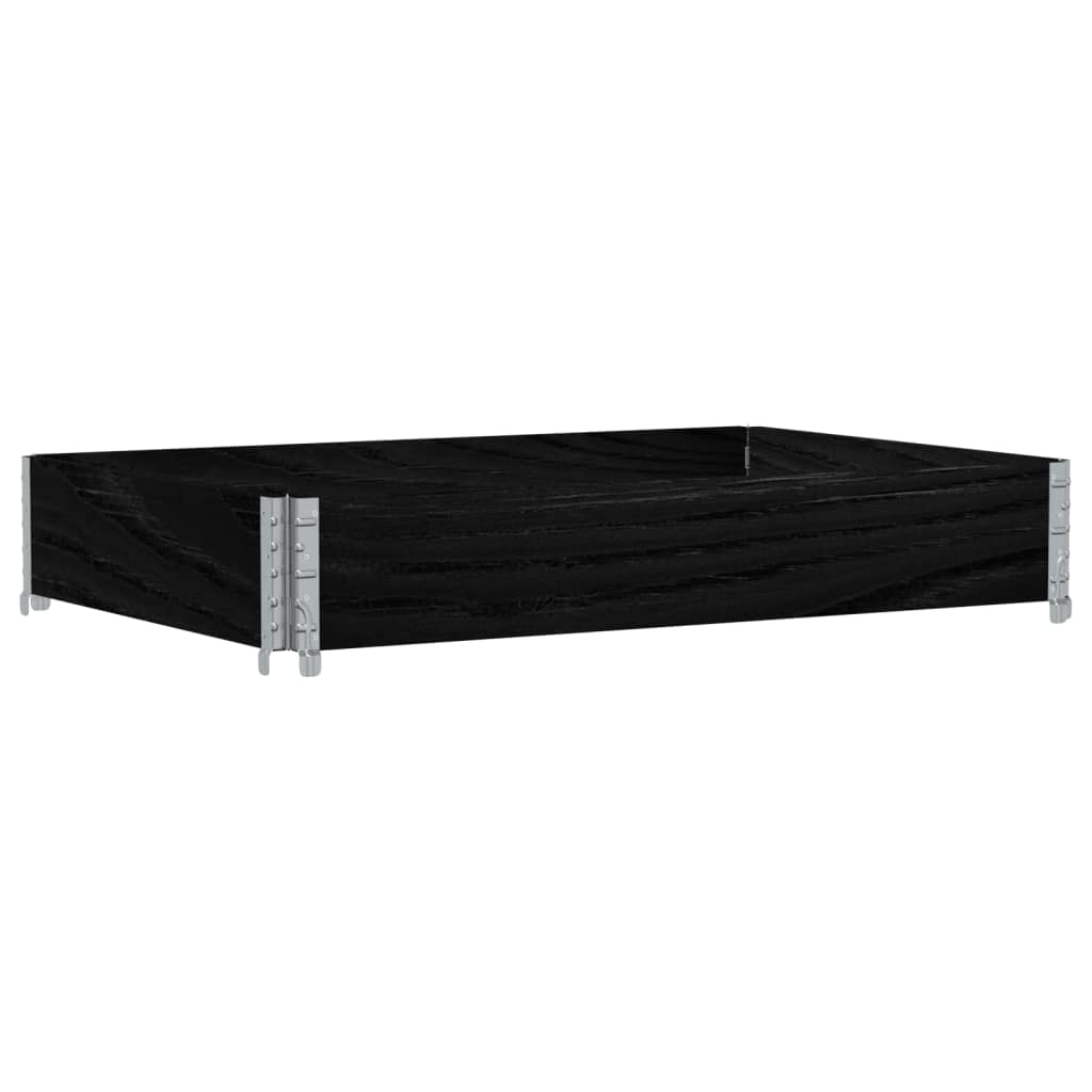 Vidaxx plantekasse 120x80 cm massiv fyrretræ sort