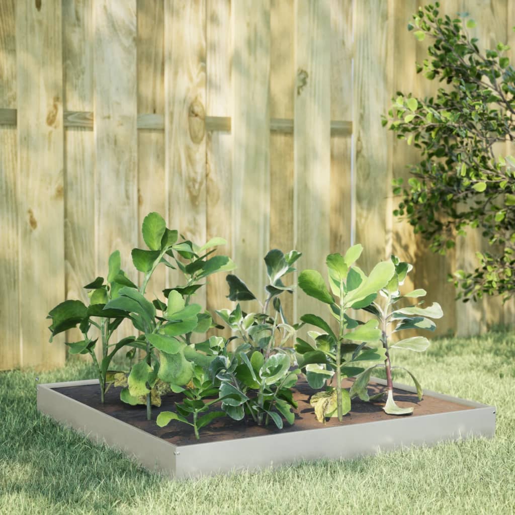 Vidaxx plantekasse hævet 100x100x18,5 cm rustfrit stål