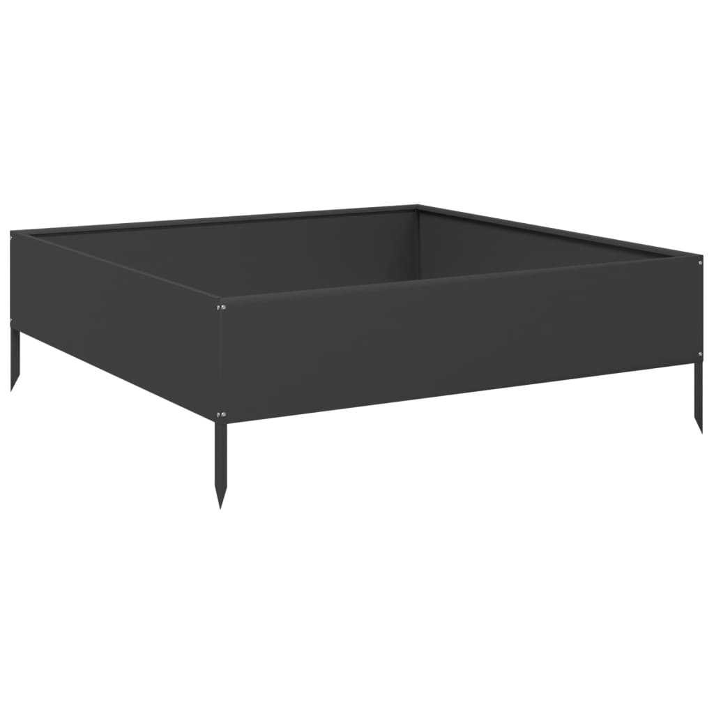 Vidaxx plantekasse hævet 100x100x33,5 cm stål sort