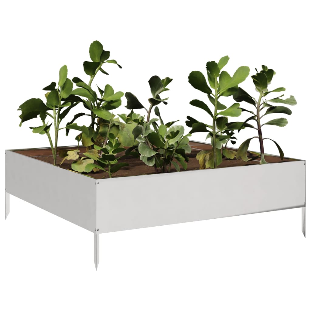 Vidaxx plantekasse hævet 100x100x33,5 cm rustfrit stål