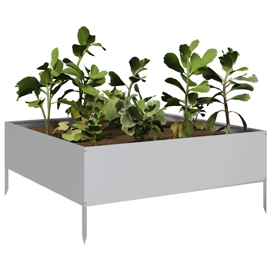 Vidaxx plantekasse hævet 100x100x25 cm galvaniseret stål
