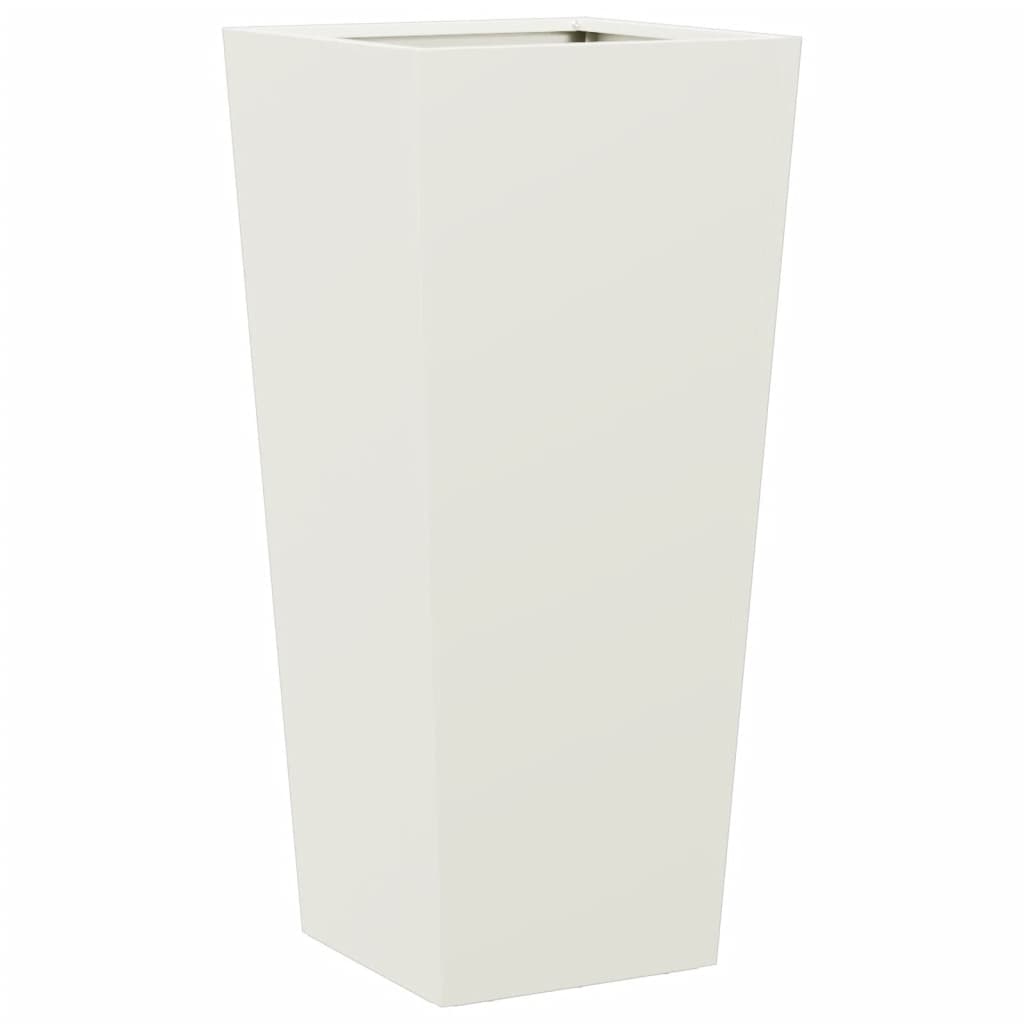 Vidaxx plantekasse 35x35x75 cm stål hvid