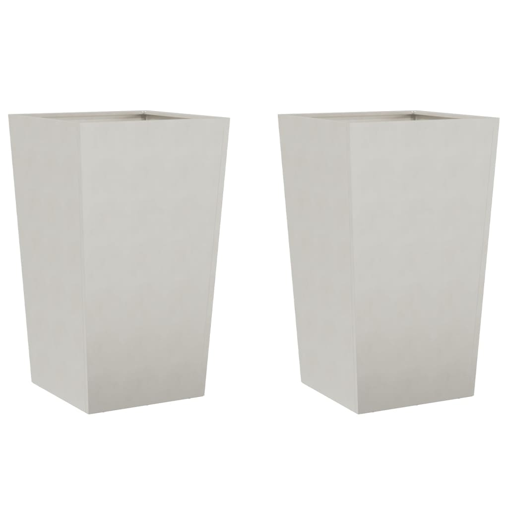 Vidaxx plantekasser 2 stk 45x45x75 cm rustfrit stål