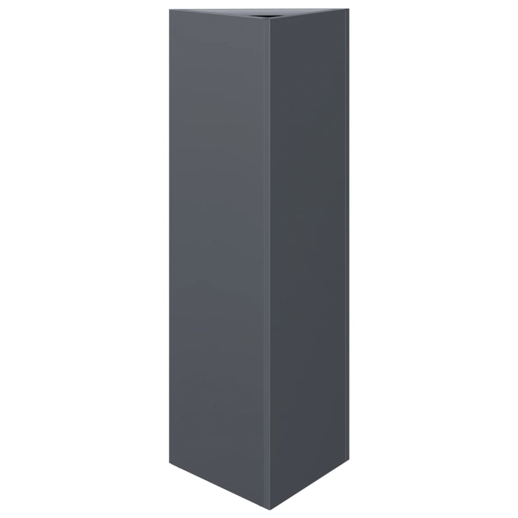 Vidaxx plantekasse trekant 30x26x75 cm stål antracit