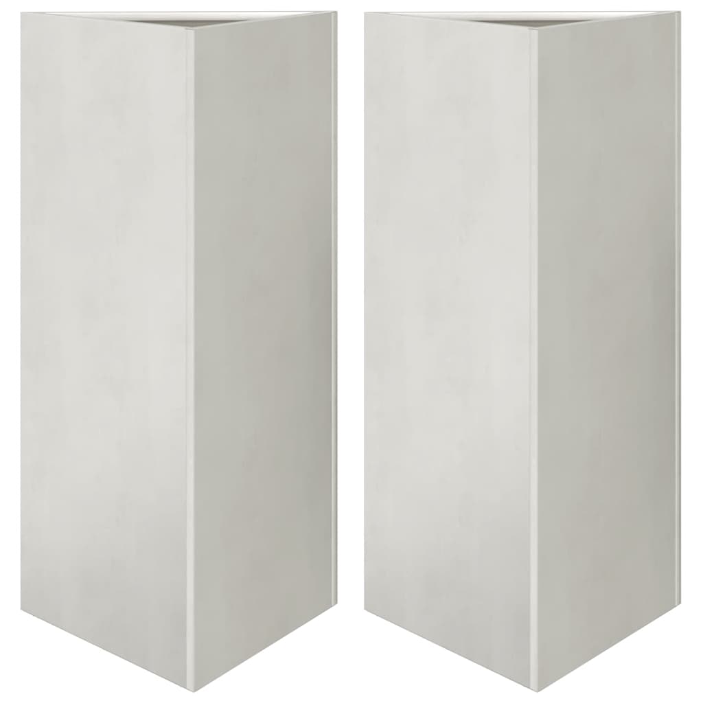 Vidaxx plantekasser 2 stk trekant 40x40x75 cm rustfrit stål