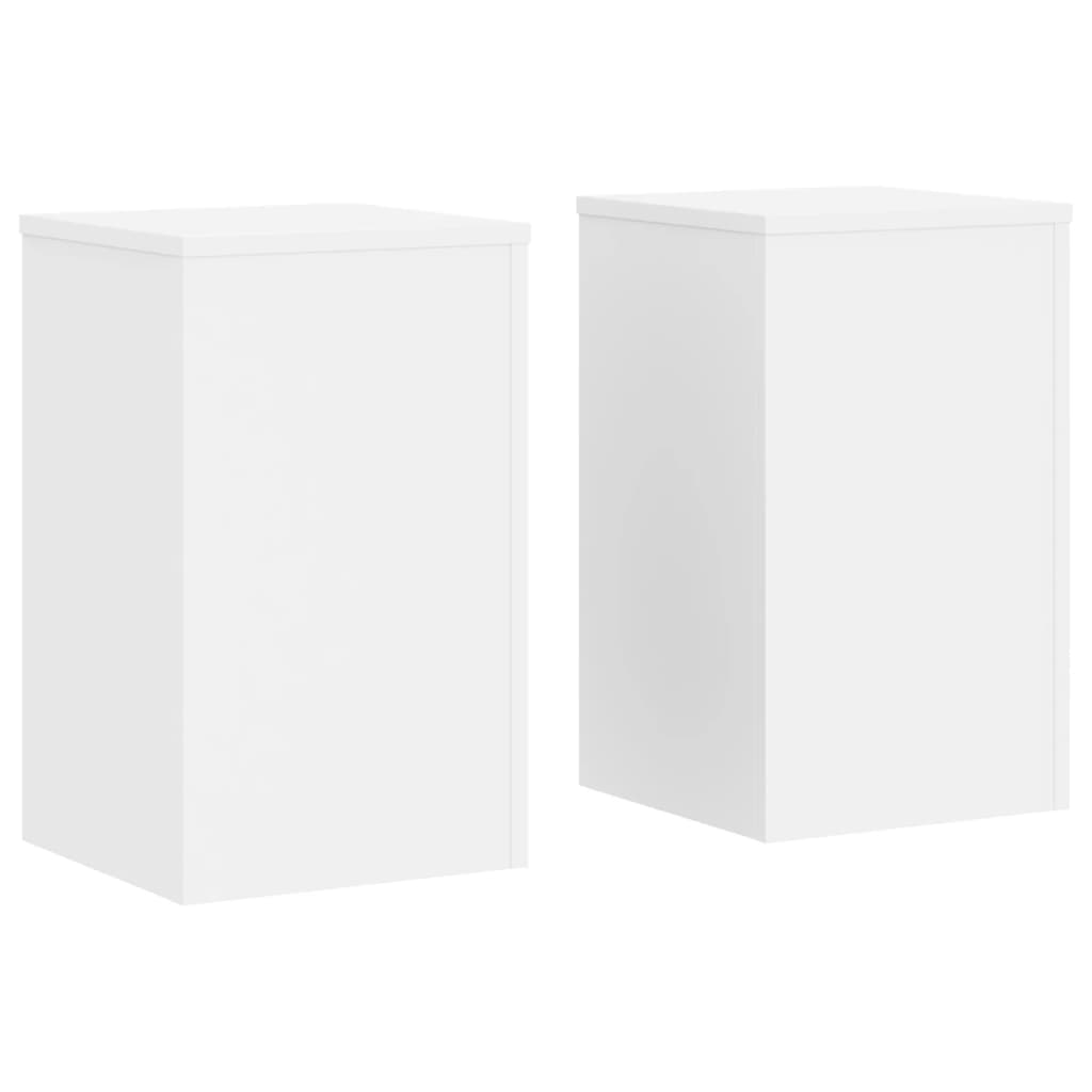 Vidaxx plantestativer 2 stk 30x30x50 cm konstrueret træ hvid
