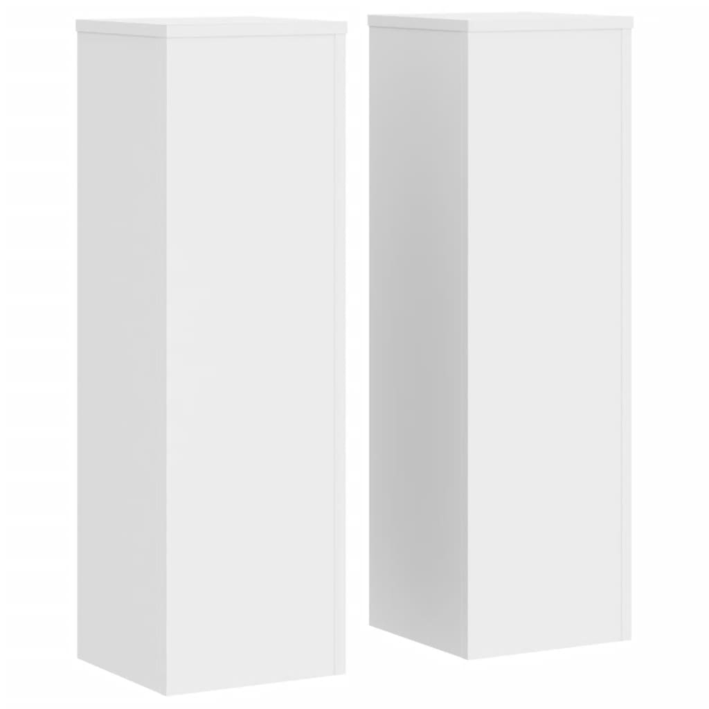 Vidaxx plantestativer 2 stk 25x25x80 cm konstrueret træ hvid