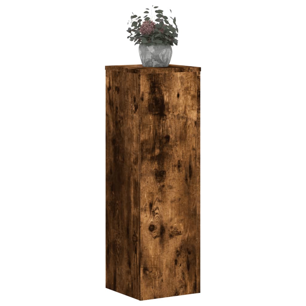 Vidaxx plantestativer 2 stk 25x25x80 cm forarbejdet træ røget eg