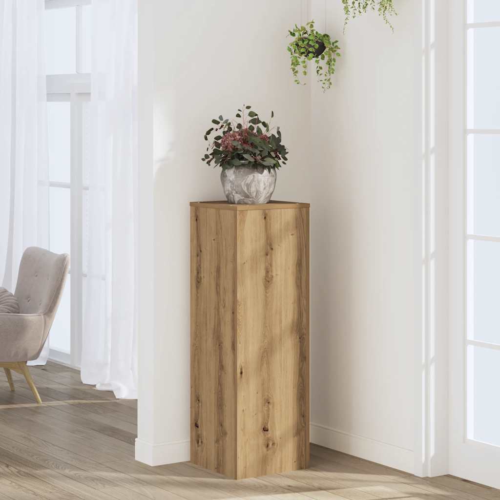 Vidaxx plantestativ 33x33x100 cm udformet træ, håndværksmæssig eg