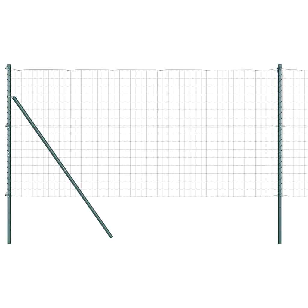 Vidaxxl hegn med stolpegrønt 1,2 x 10 m stål og PVC