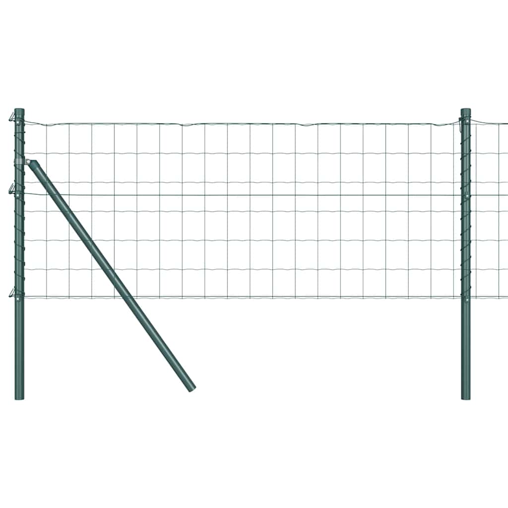 Vidaxxl hegn med stolpegrønt 0,8 x 25 m stål og PVC