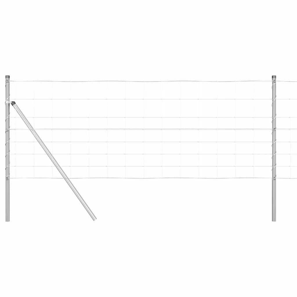 Vidaxl afrasteringspaal gegalvaniseerd 25 x 0,8 m staal