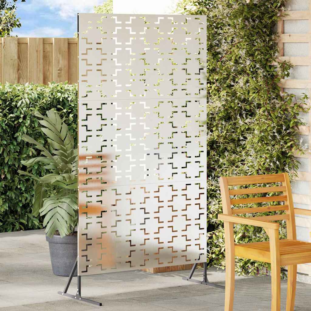 Vidaxl privacyscherm grijs 100 x 50 x 180 cm staal