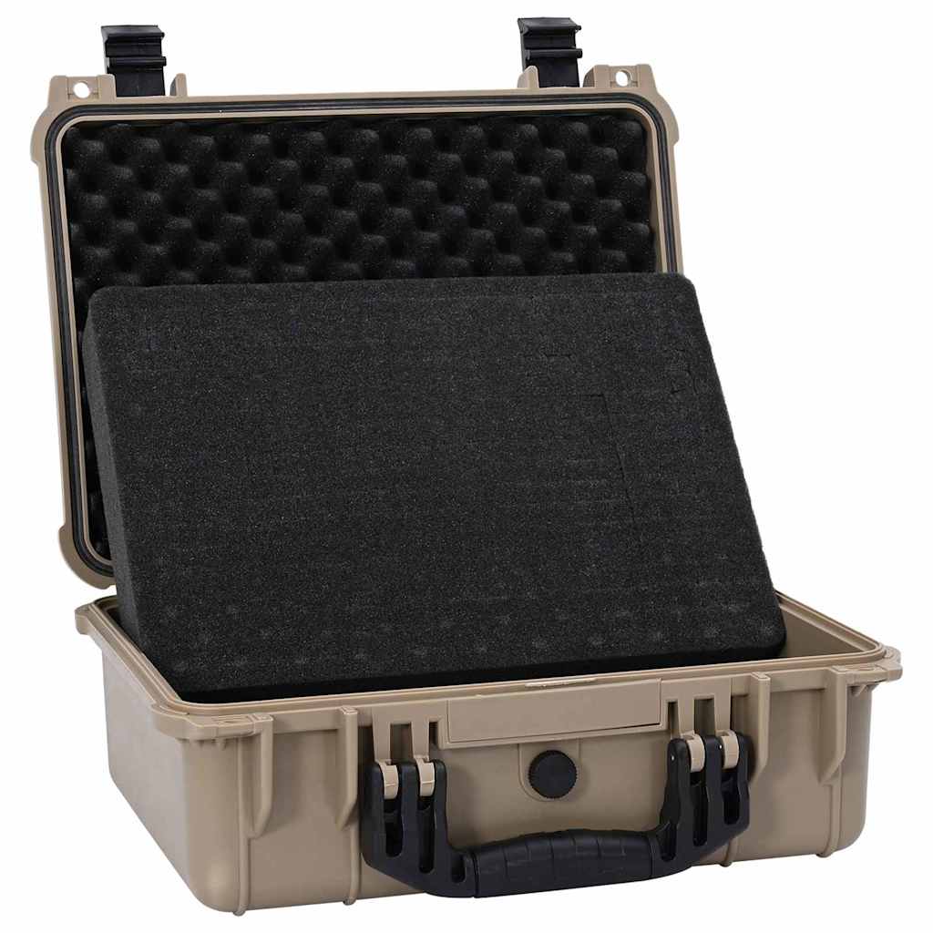 Vidaxl hardcase koffer zand 40,5 x 33 x 17,5 cm polypropyleen en abs