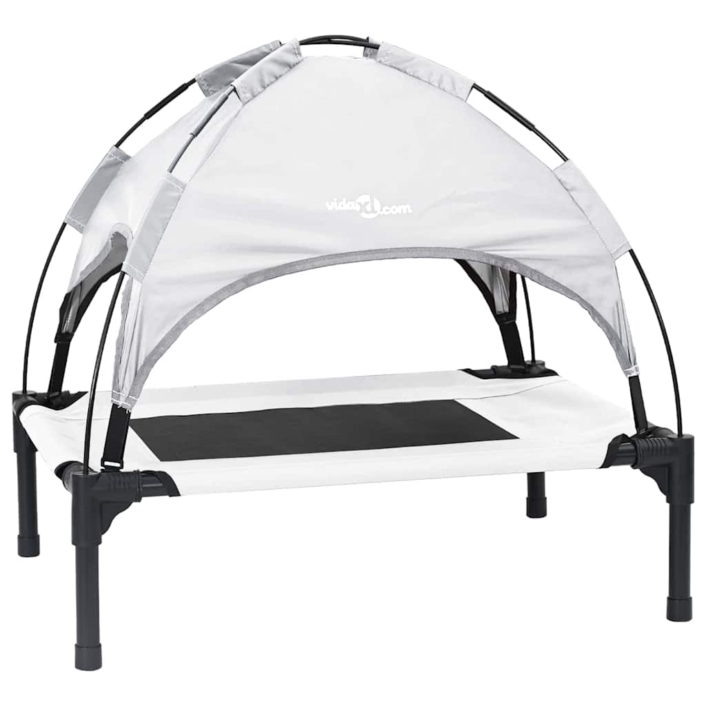 Vidaxl hondenbed zilvergrijs 62 x 48 x 61 cm staal