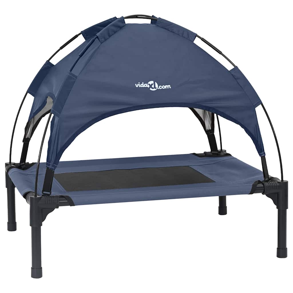 Vidaxl hondenbed marineblauw 76 x 62 x 70,5 cm staal