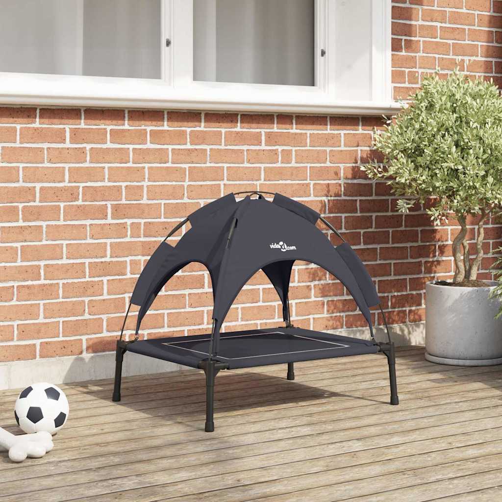 Vidaxl hondenbed zwart 63 x 49,5 x 60 cm staal
