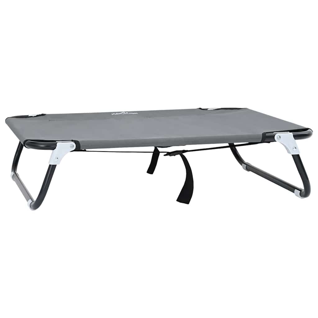 Vidaxl hondenbed lichtgrijs 70 x 46 x 18 cm staal