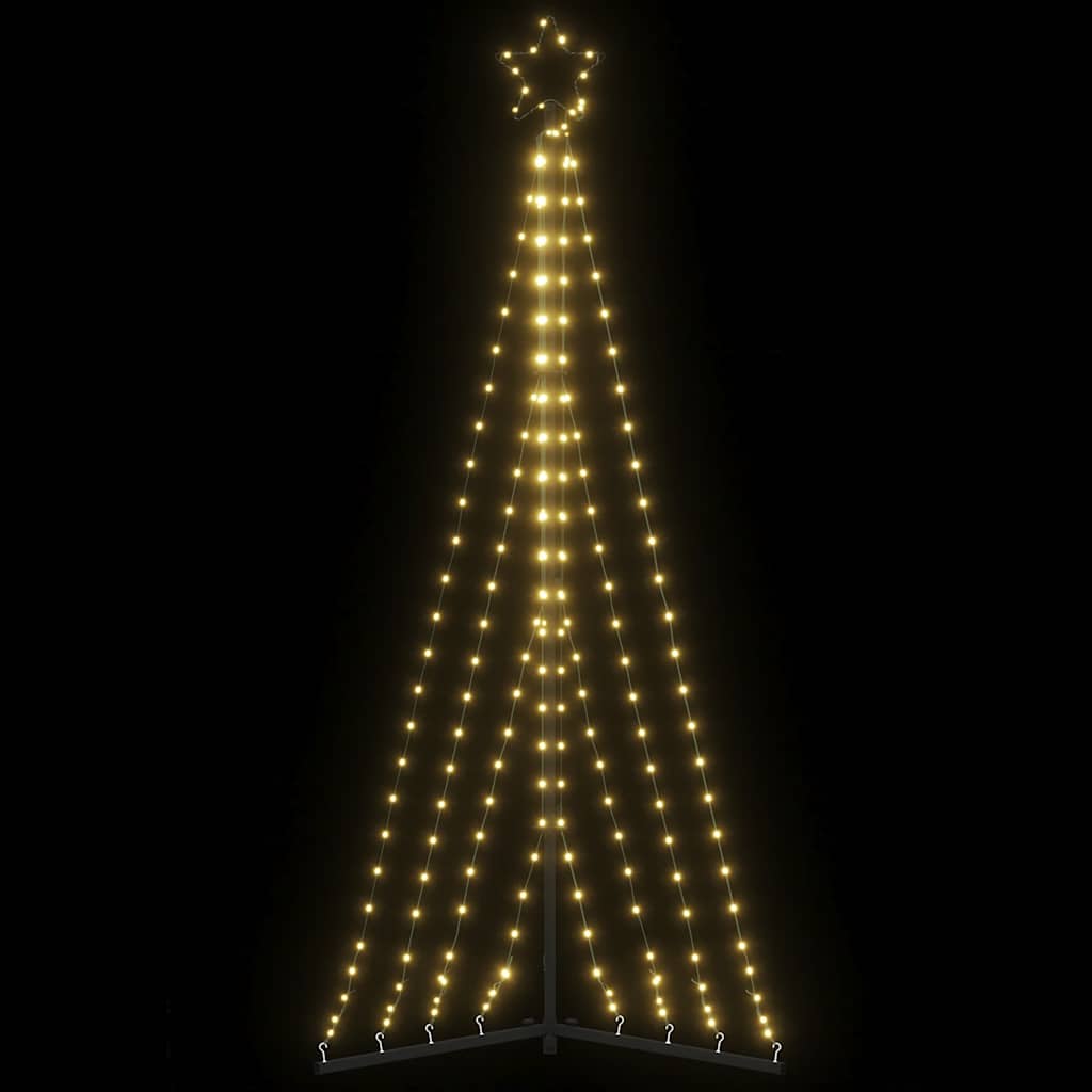 Vidaxxl LED juletræ 339 LEDs varm hvid 182 cm