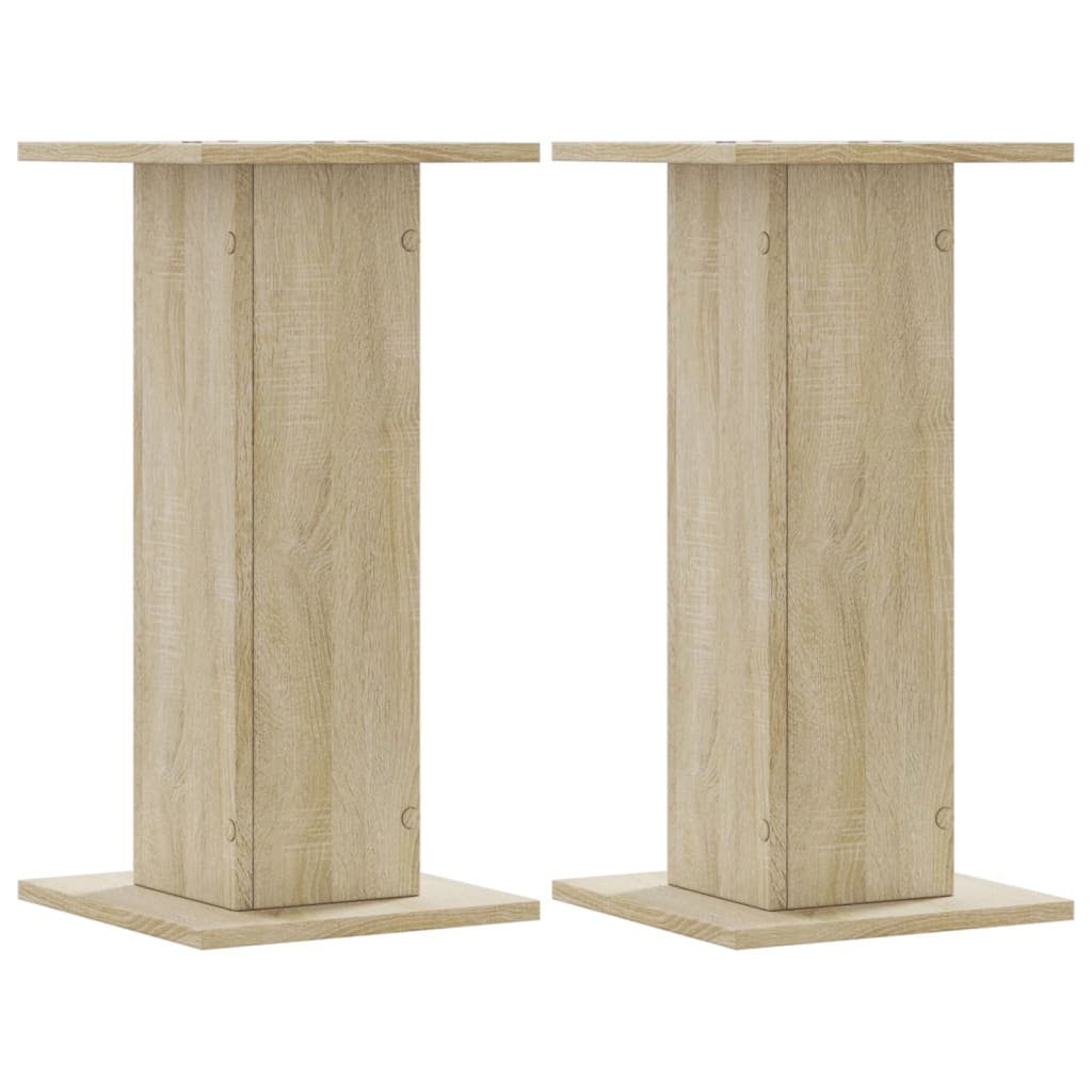 Vidaxxl plantestativer 2 stk 30x30x60 cm konstrueret træ sonoma eg