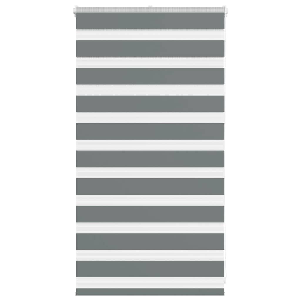 VidaXL zebra rullegardin 90x100 cm stofbredde 85,9 cm mørkegrå