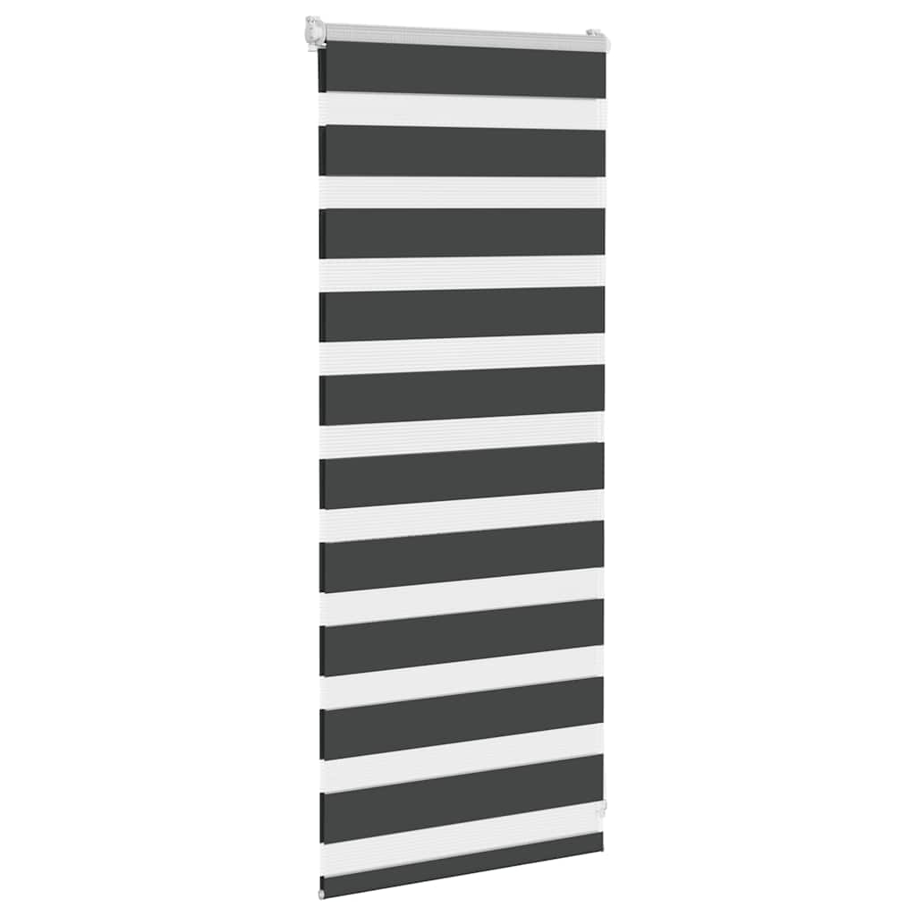 VidaXL zebra rullegardin 65x100 cm stofbredde 60,9 cm sort
