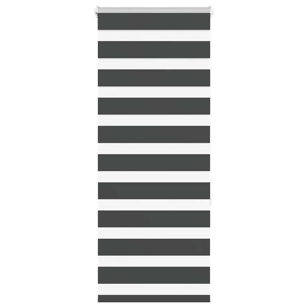 VidaXL zebra rullegardin 65x150 cm stofbredde 60,9 cm sort