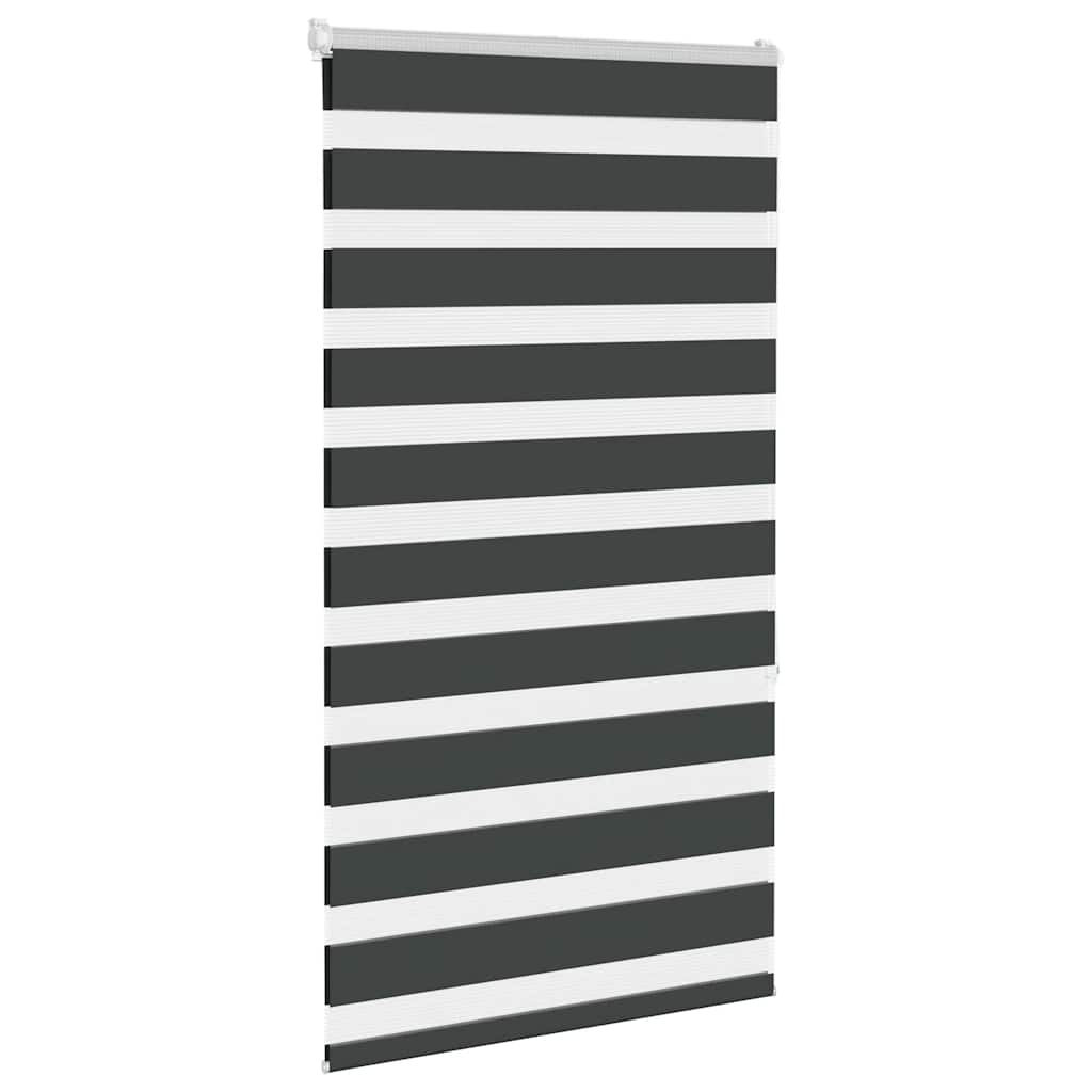 Vidaxx zebra rullegardin 75x150 cm stofbredde 70,9 cm sort