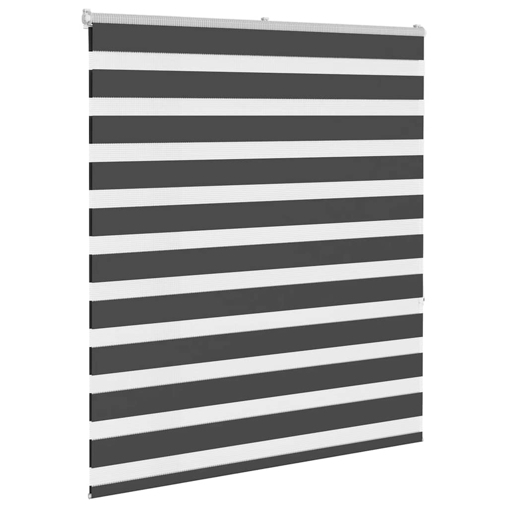 VidaXL zebra rullegardin 120x150 cm stofbredde 115,9 cm sort