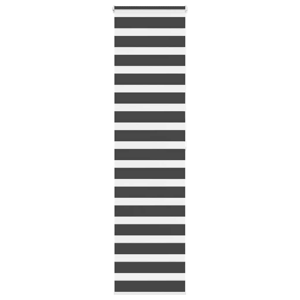 VidaXL zebra rullegardin 55x200 cm stofbredde 50,9 cm sort
