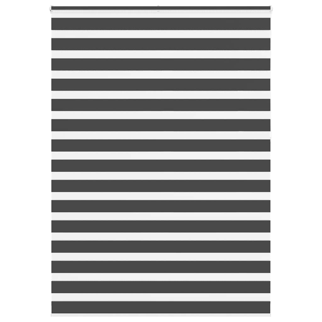 VidaXL zebra rullegardin 160x230 cm stofbredde 155,9 cm sort