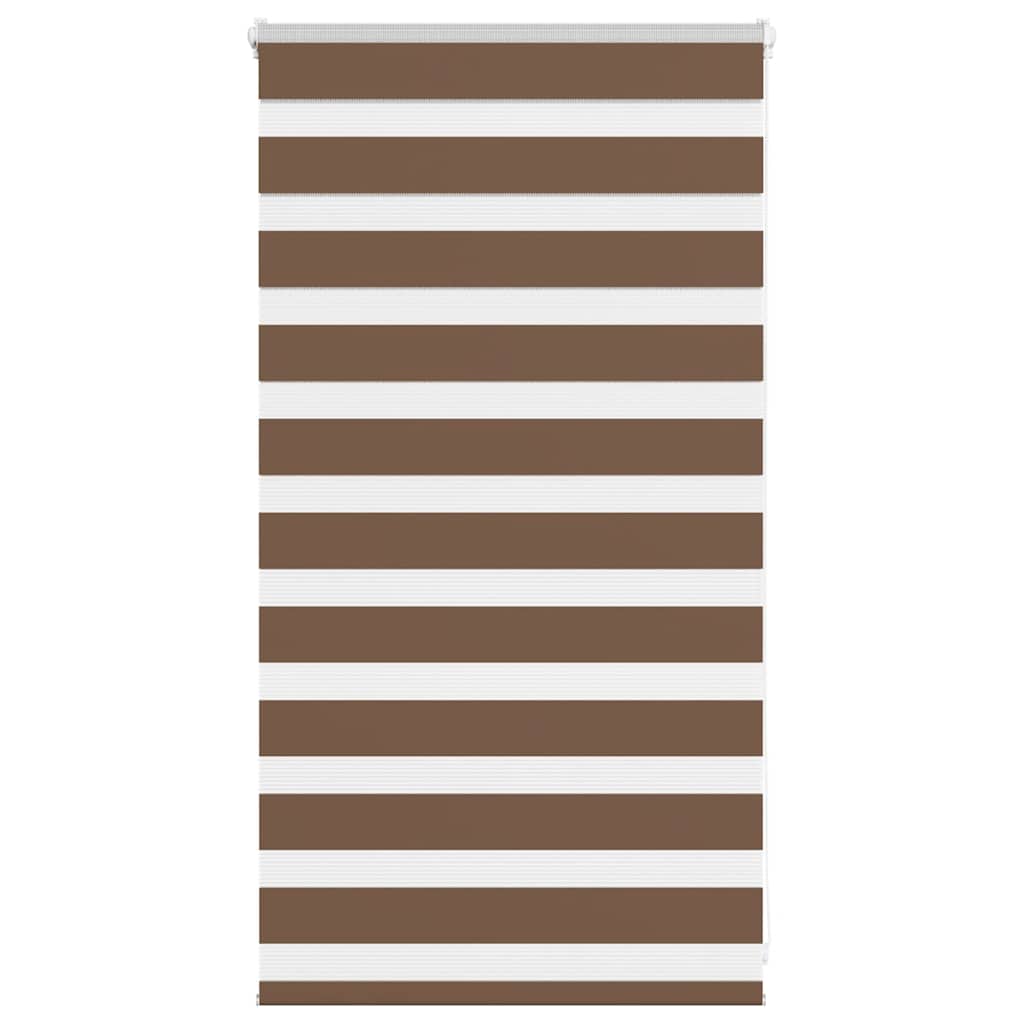 Vidaxx zebra rullegardin 75x100 cm stofbredde 70,9 cm polyester brun