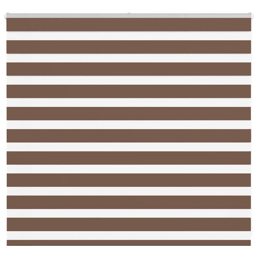 VidaXL zebra rullegardin 160x100 cm stof bredde 155,9 cm polyester brun