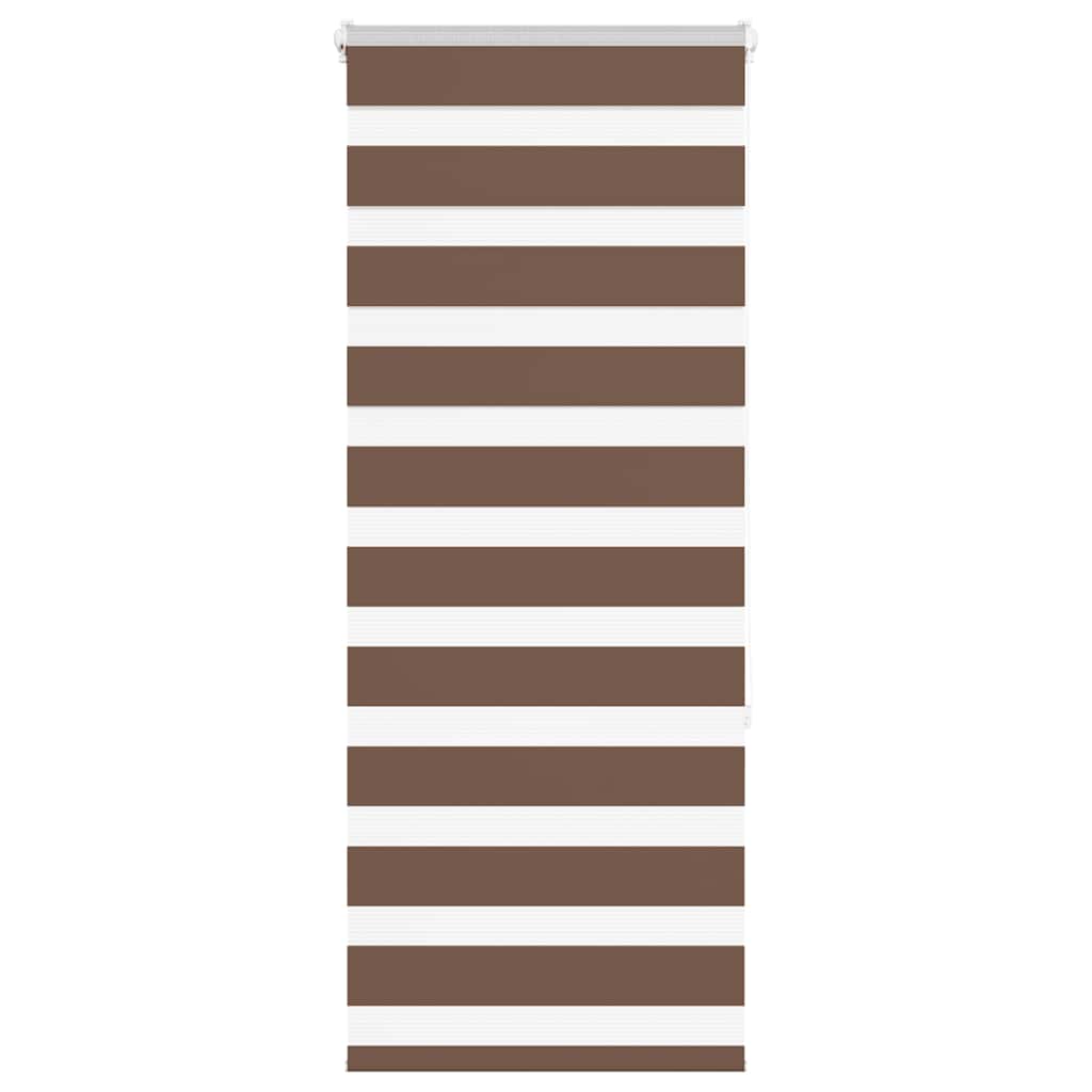 Vidaxx zebra rullegardin 55x150 cm stofbredde 50,9 cm polyester brun
