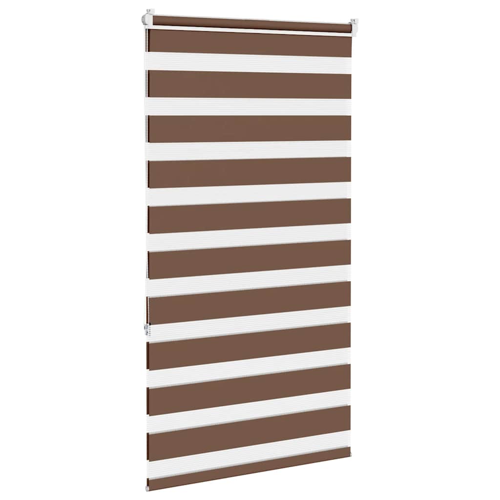 Vidaxx zebra rullegardin 85x150 cm stofbredde 80,9 cm polyester brun