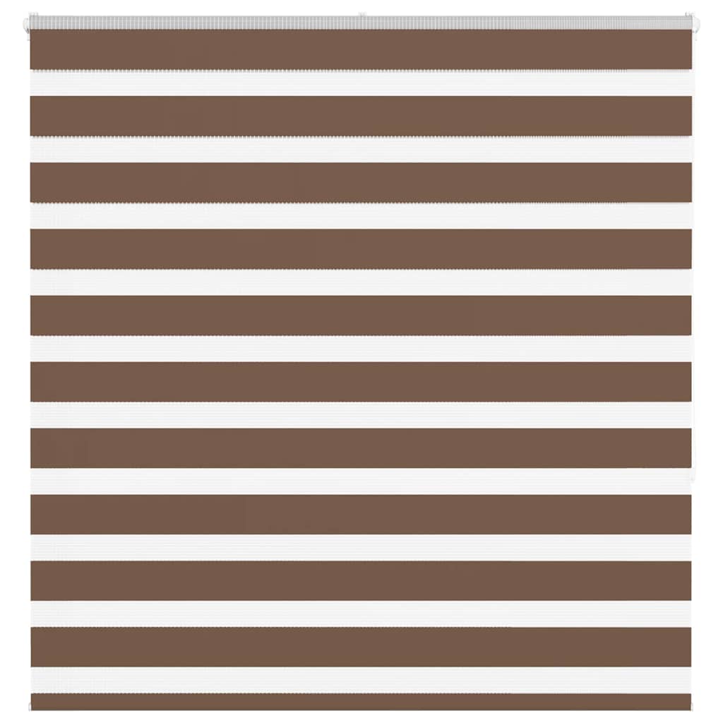 VidaXL zebra rullegardin 140x150 cm stof bredde 135,9 cm polyester brun