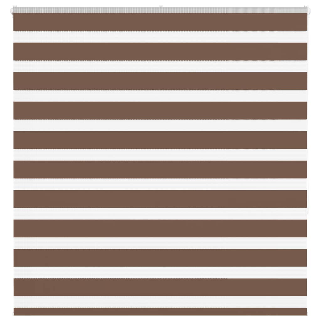 VidaXL zebra rullegardin 150x150 cm stof bredde 145,9 cm polyester brun