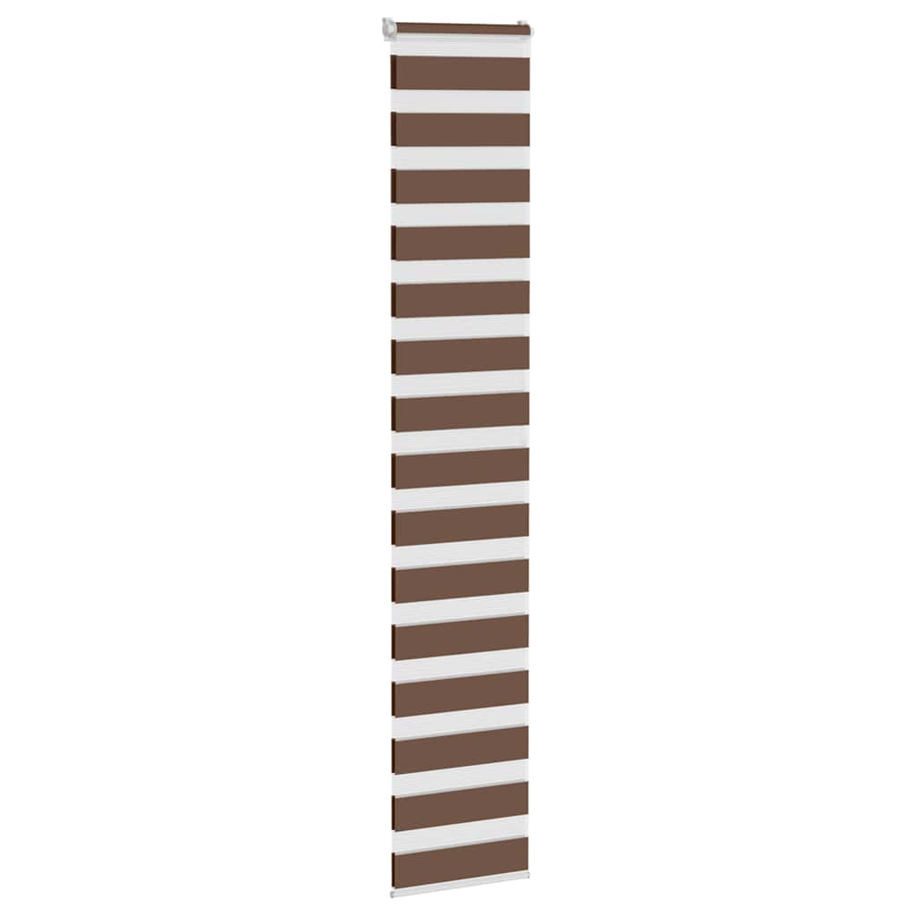 Vidaxx zebra rullegardin 45x200 cm stofbredde 40,9 cm polyester brun