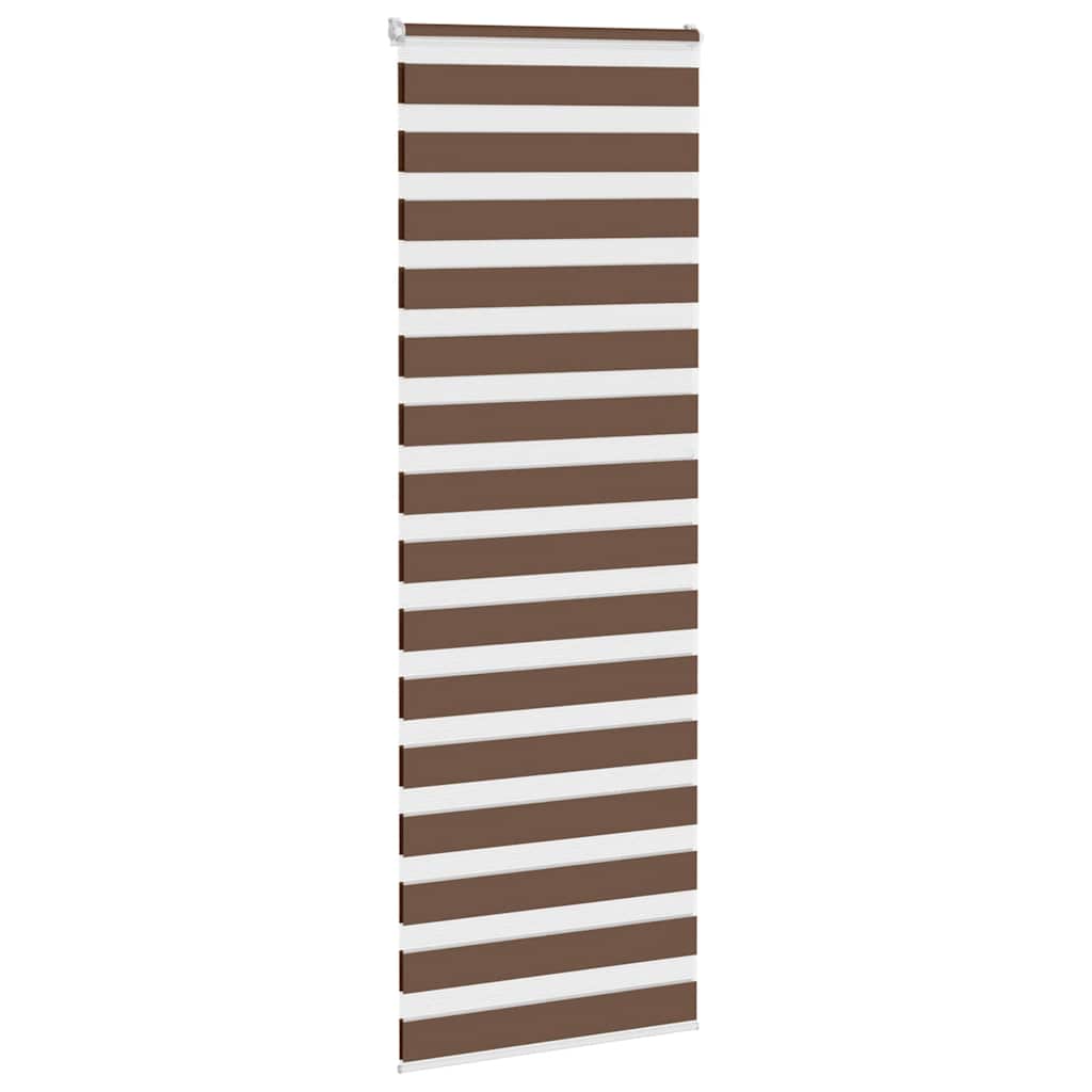 Vidaxx zebra rullegardin 85x200 cm stofbredde 80,9 cm polyester brun
