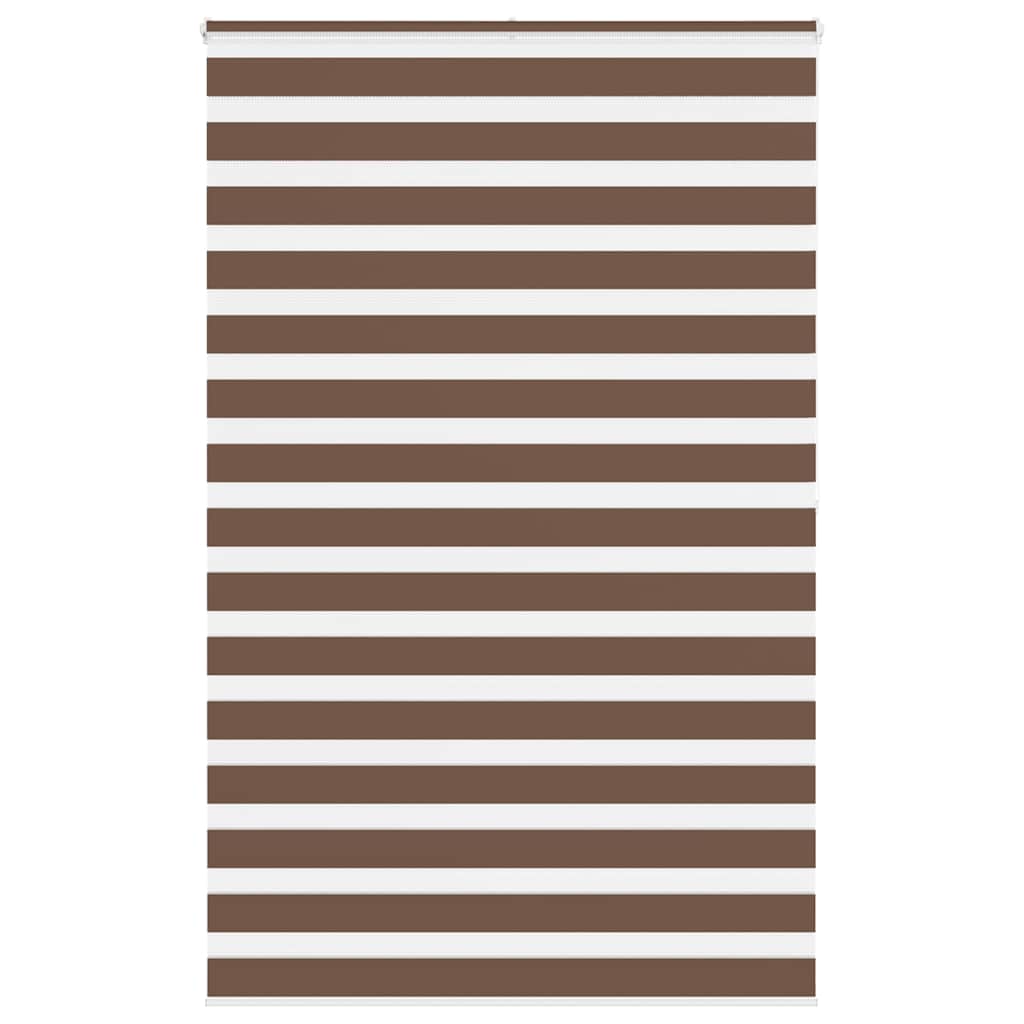 VidaXL zebra rullegardin 150x200 cm stofbredde 145,9 cm polyester brun