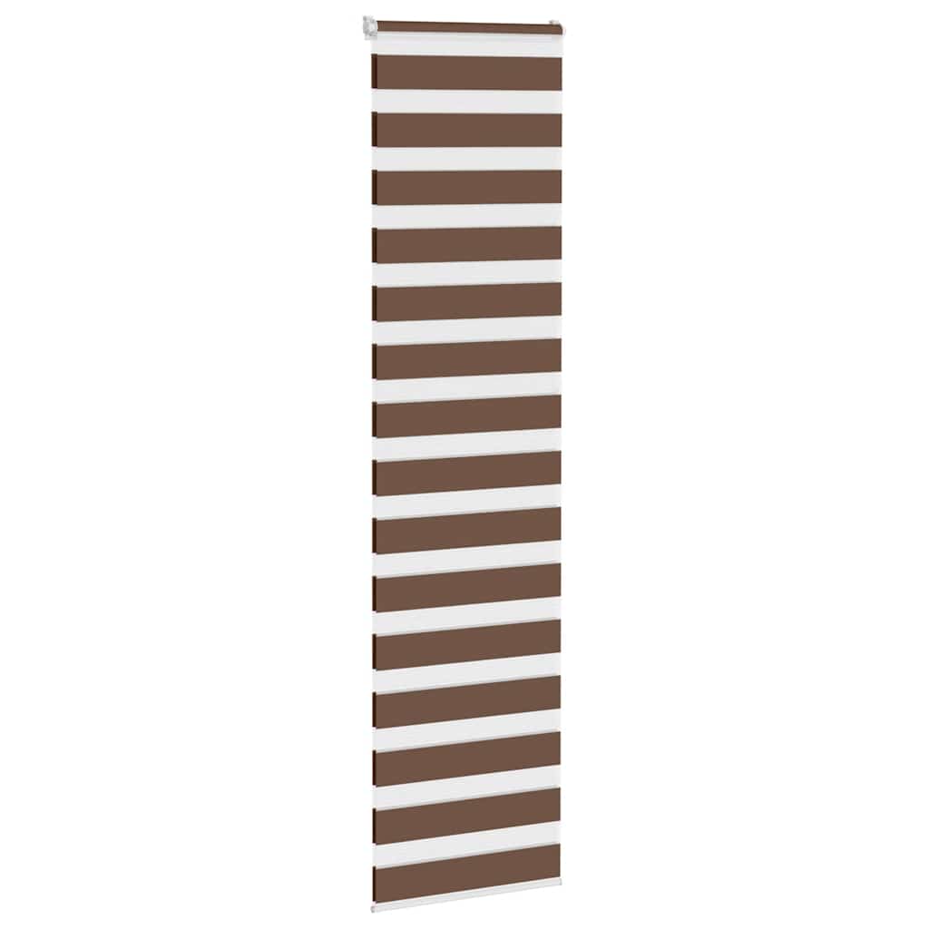 Vidaxx zebra rullegardin 55x230 cm stofbredde 50,9 cm polyester brun