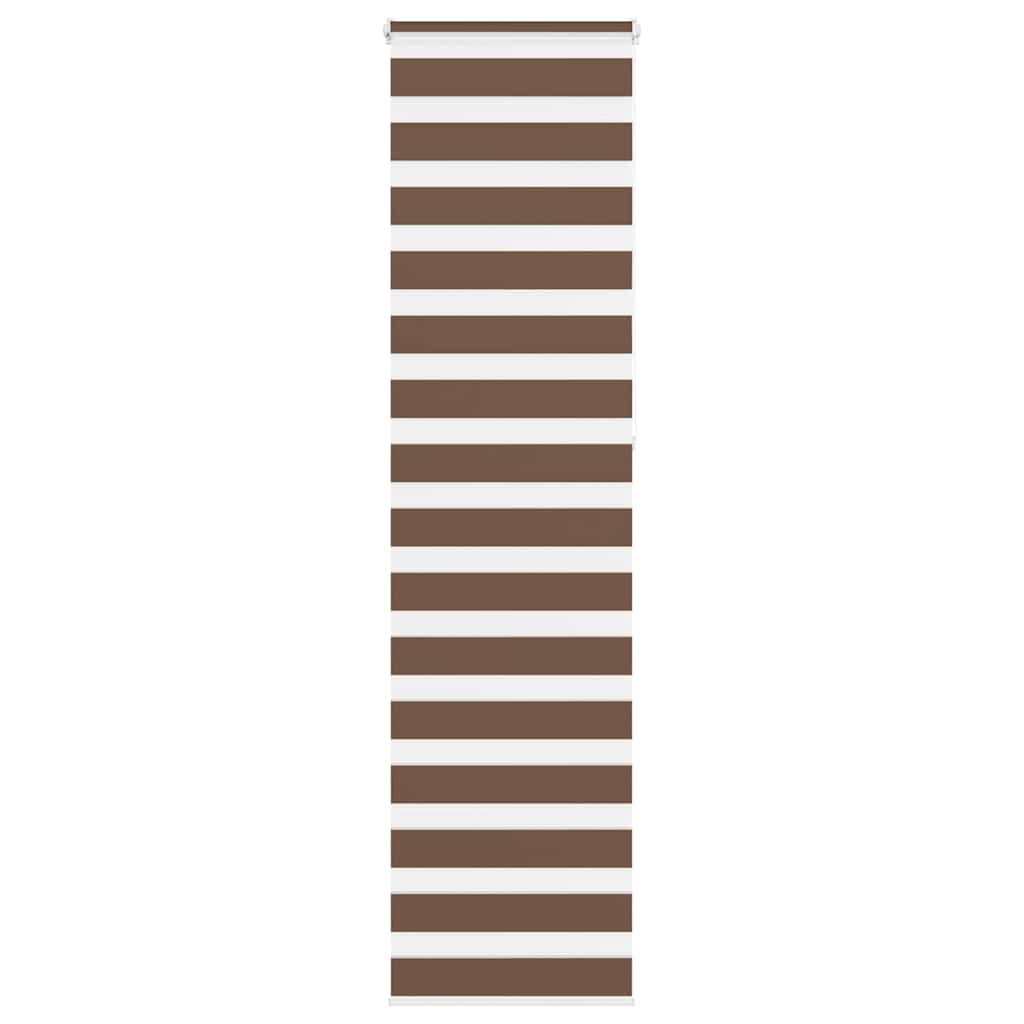 Vidaxx zebra rullegardin 60x230 cm stofbredde 55,9 cm polyester brun