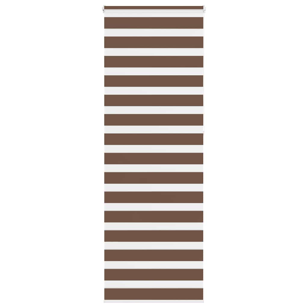 Vidaxx zebra rullegardin 80x230 cm stofbredde 75,9 cm polyester brun