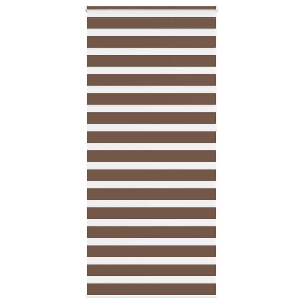 Vidaxx zebra rullegardin 100x230 cm stofbredde 95,9 cm polyester brun