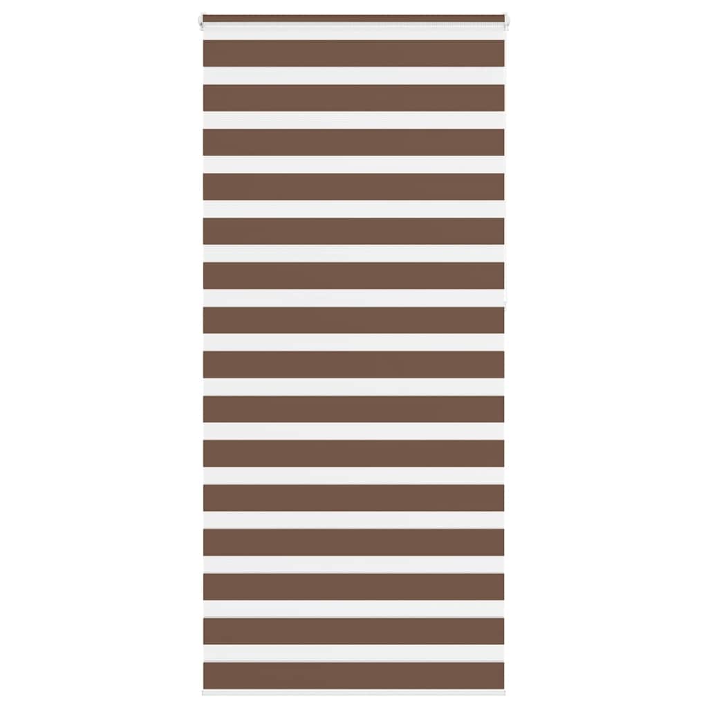 VidaXL zebra rullegardin 105x230 cm stof bredde 100,9 cm polyester brun
